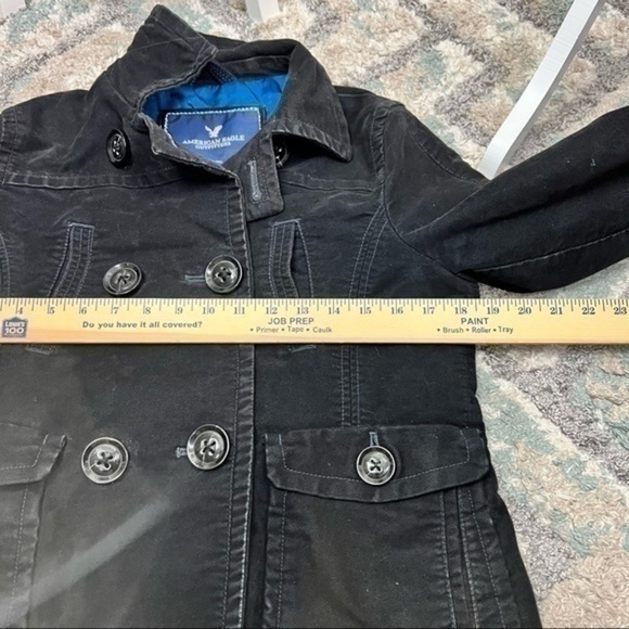 American Eagle womens black double breasted winter jacket - Picture 8 of 11